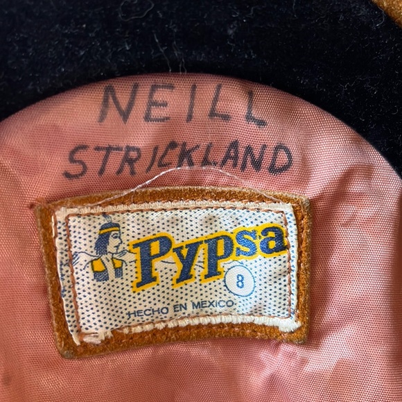 VINTAGE PYPSA | Kids Suede Fringed jacket Cowboy/Western theme - Picture 5 of 9